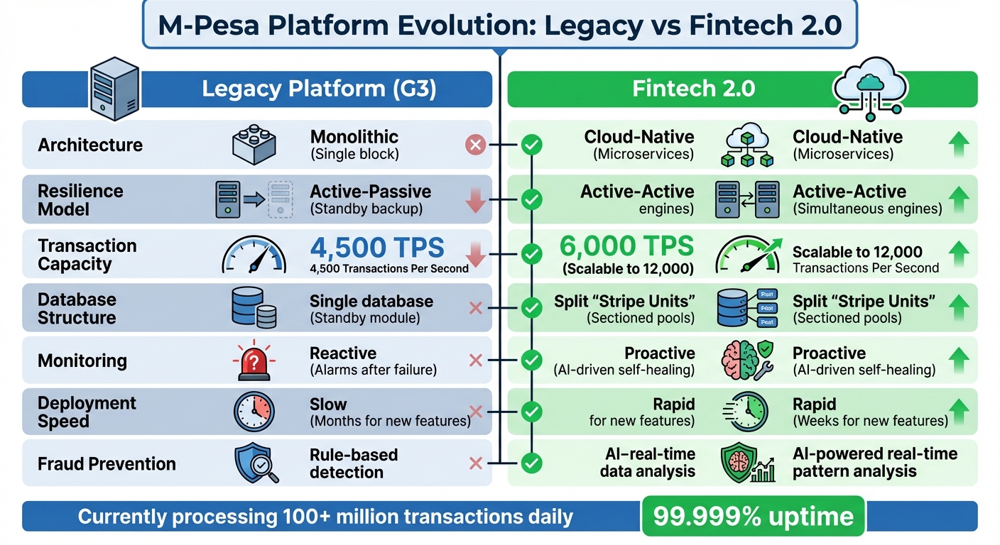 M-Pesa Fintech 2.0 Platform Upgrade: Before vs After Performance Comparison