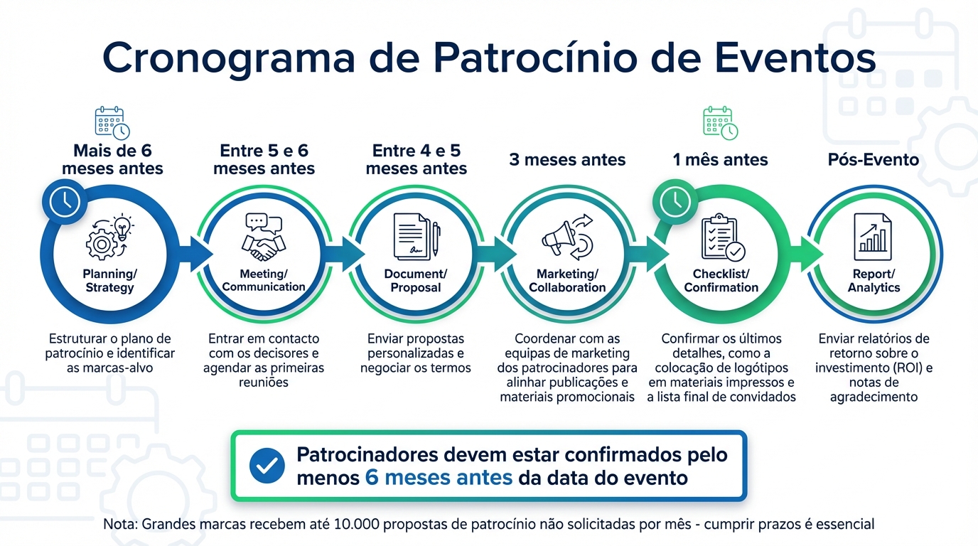 Cronologia de Patrocínio de Eventos: Marcos e Prazos Essenciais