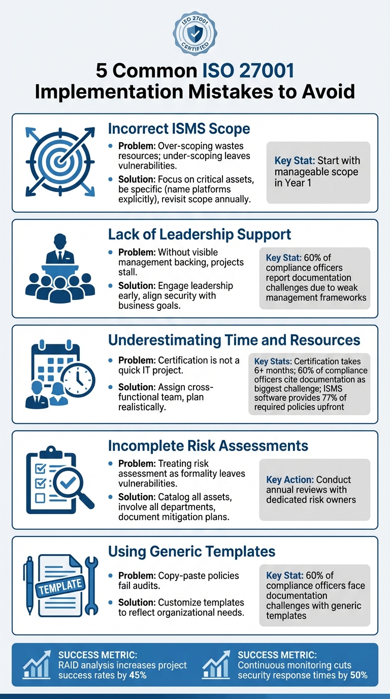 5 Common ISO 27001 Implementation Mistakes and How to Avoid Them