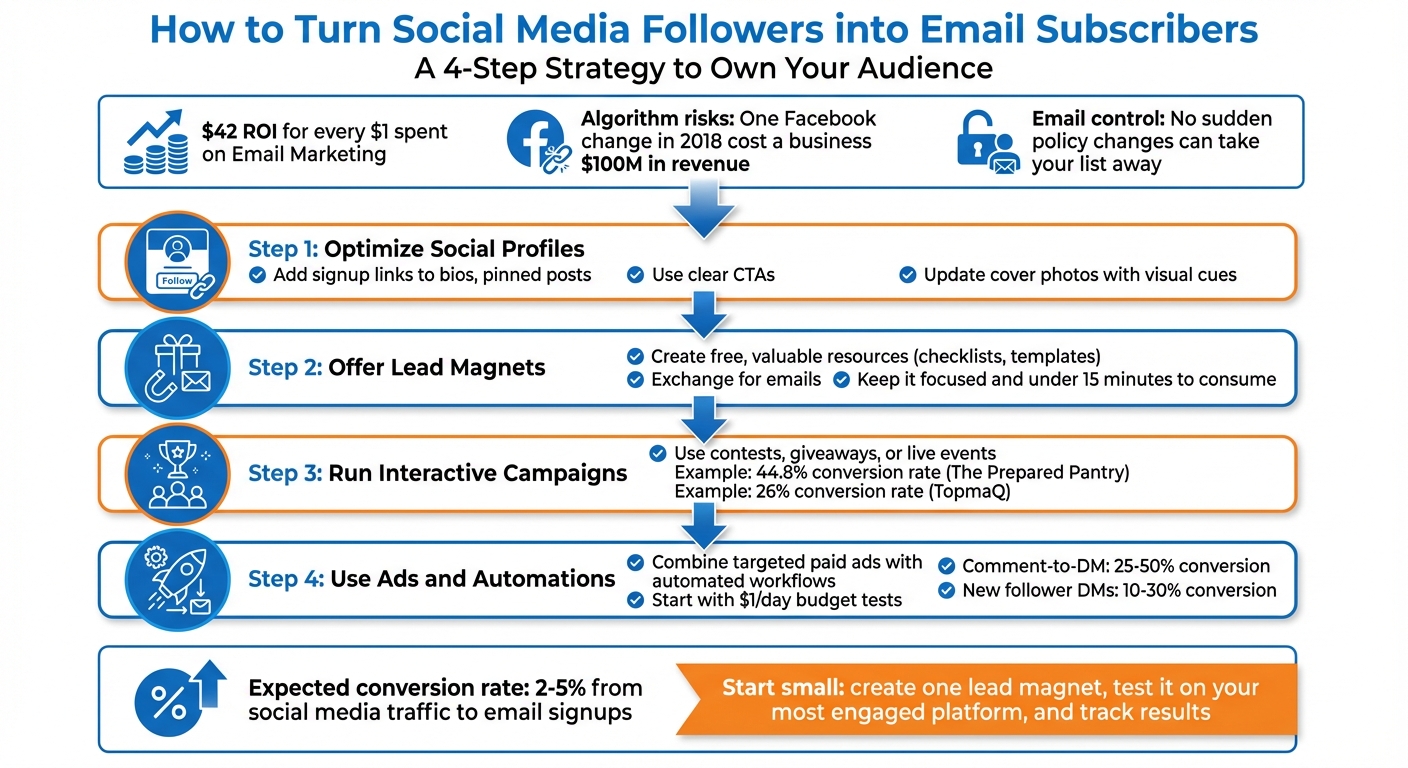 4-Step Process to Convert Social Media Followers into Email Subscribers
