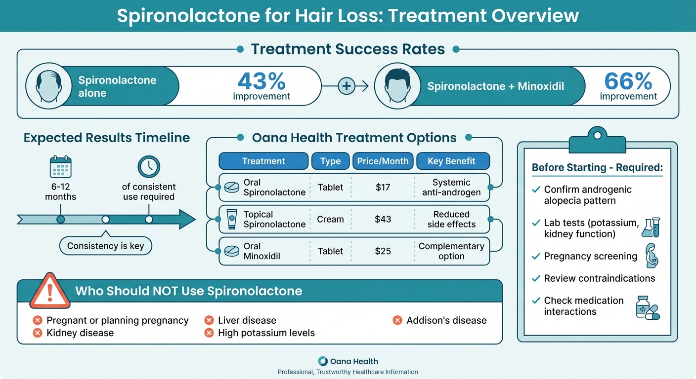 Spironolactone Treatment Options and Success Rates for Hair Loss