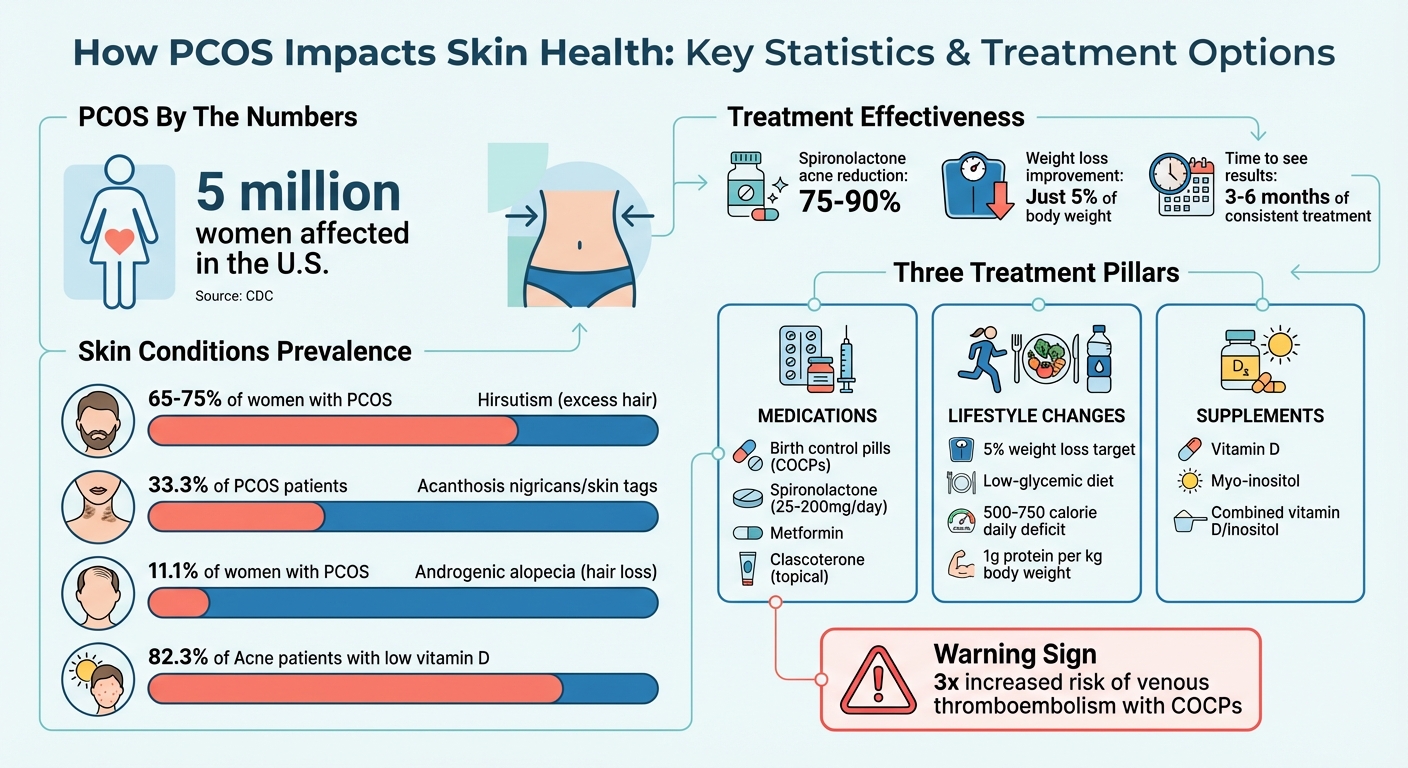 PCOS Skin Conditions and Treatment Statistics