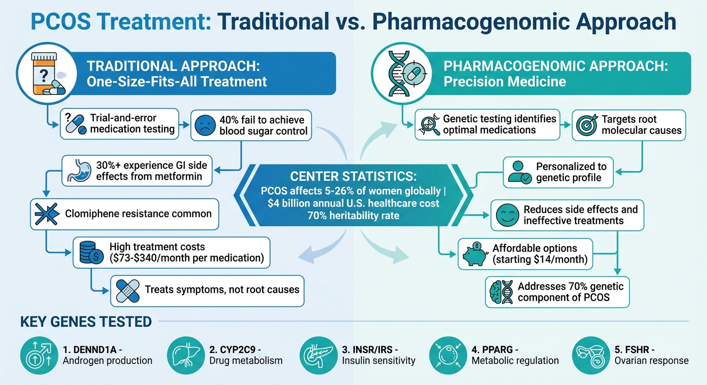 Traditional vs Pharmacogenomic PCOS Treatment Approaches