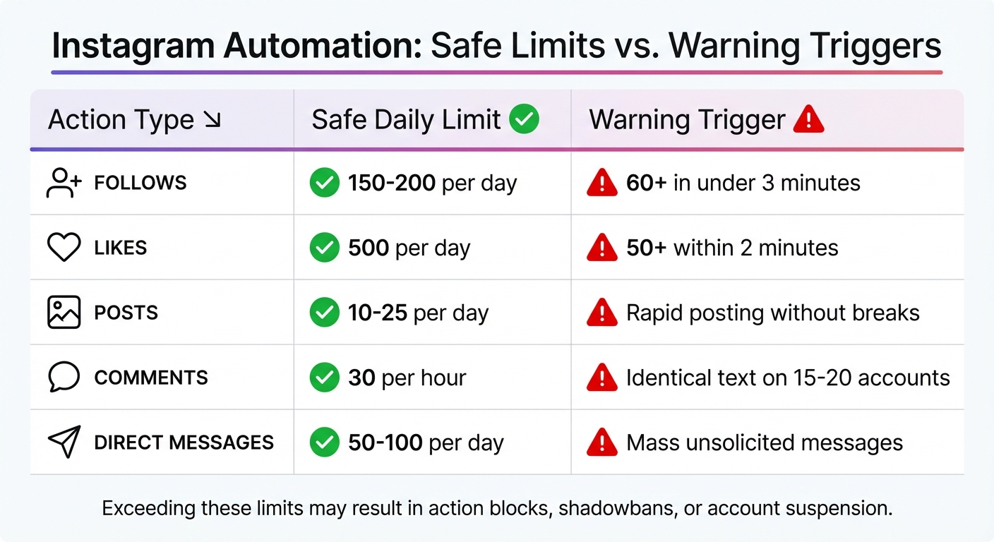 Instagram Automation Safe Daily Limits and Warning Triggers