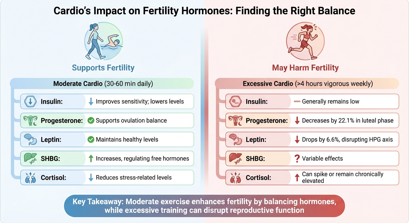 How Moderate vs Excessive Cardio Affects Fertility Hormones