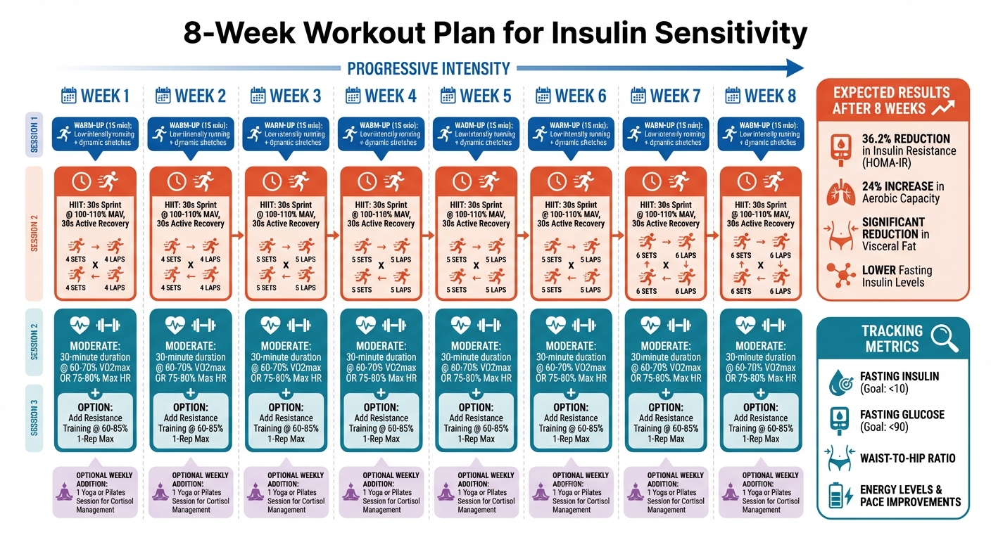 8-Week PCOS Workout Plan for Insulin Sensitivity