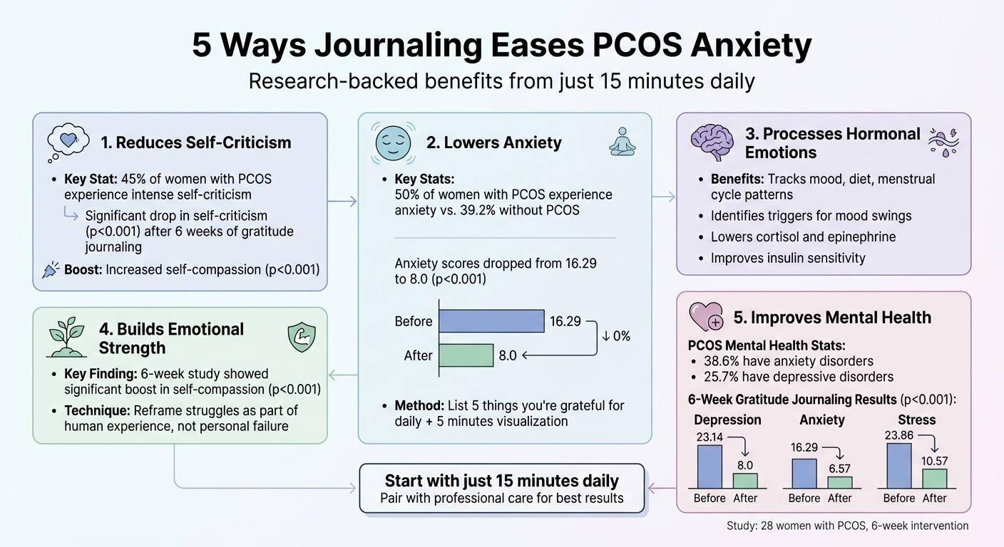 How Journaling Reduces PCOS Anxiety: Key Statistics and Benefits