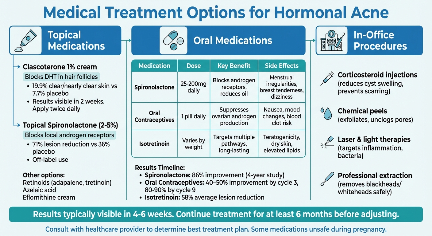 Medical Treatment Options for Androgen-Driven Acne: Medications Comparison Chart