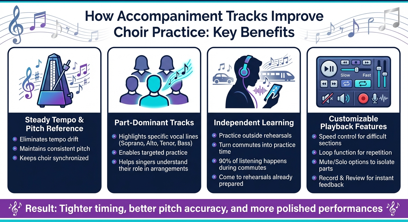 Key Benefits of Accompaniment Tracks for Choir Rehearsals