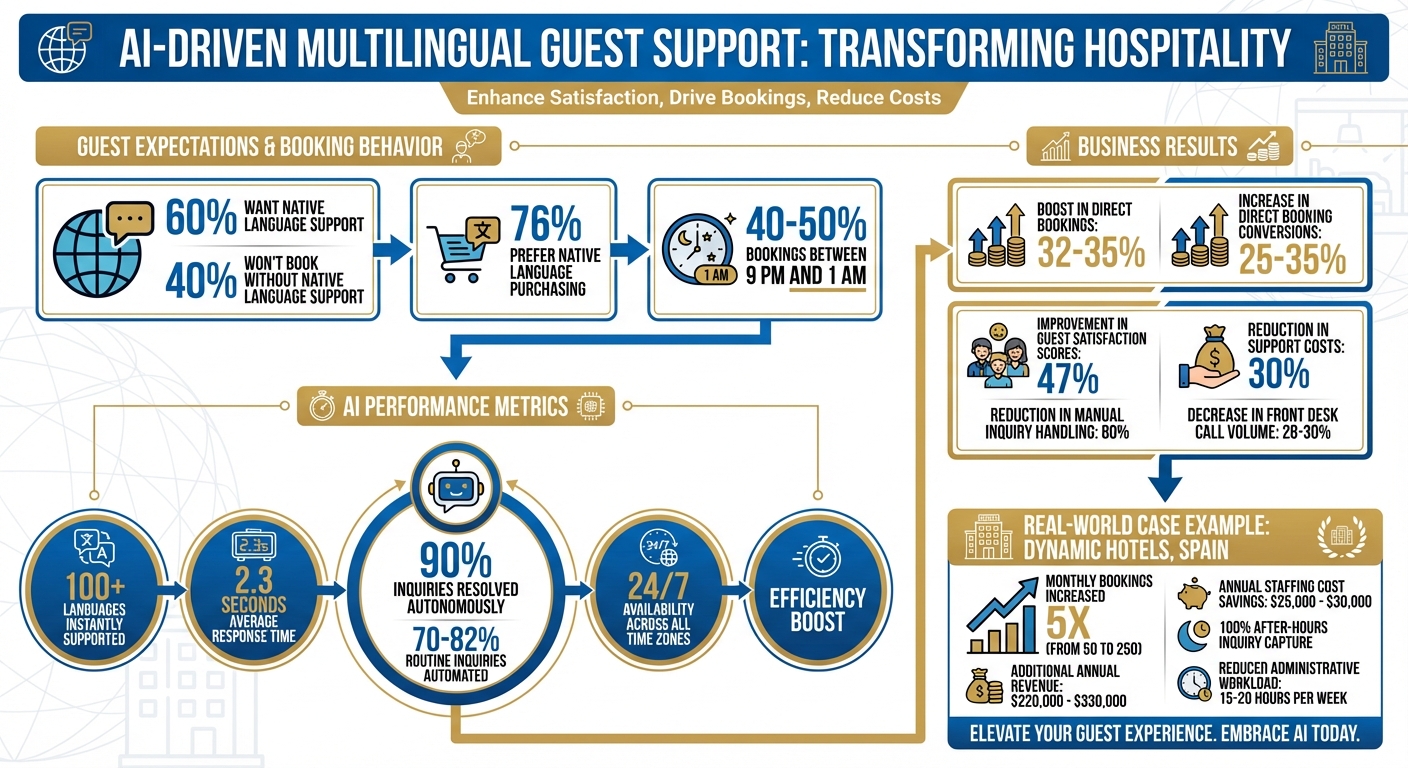 AI Multilingual Guest Support Impact: Key Statistics and Business Results
