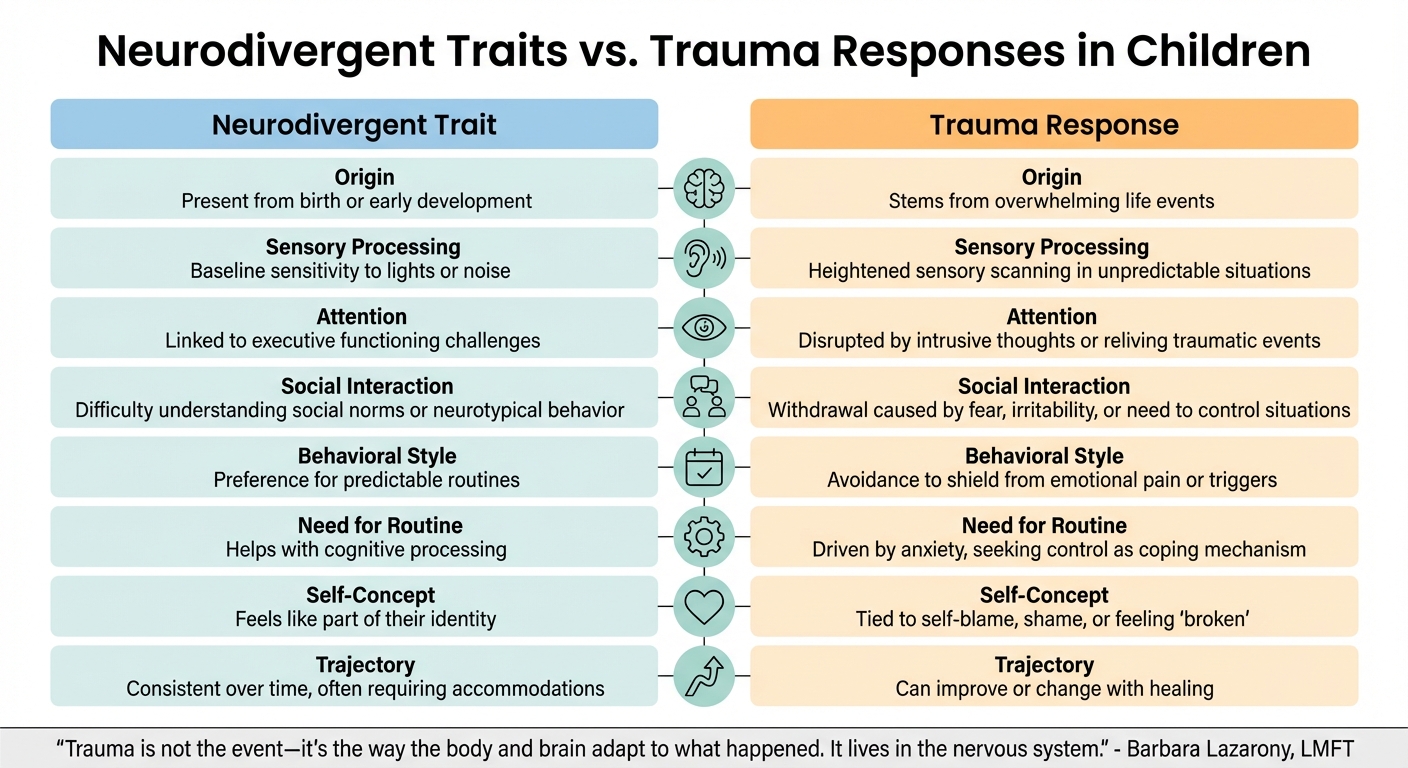 Neurodivergent Traits vs Trauma Responses in Children
