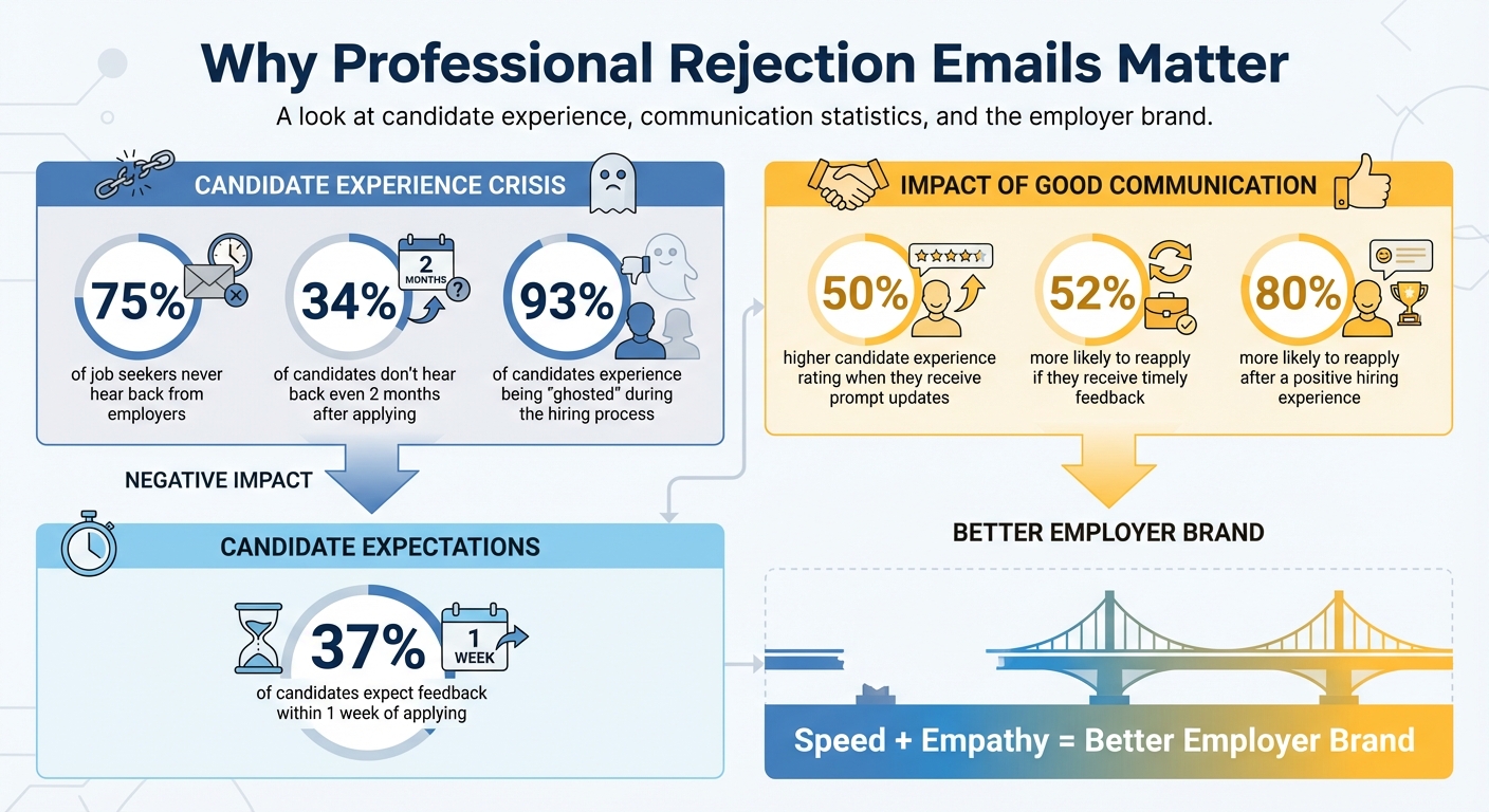 Key Statistics on Candidate Communication and Rejection Email Impact