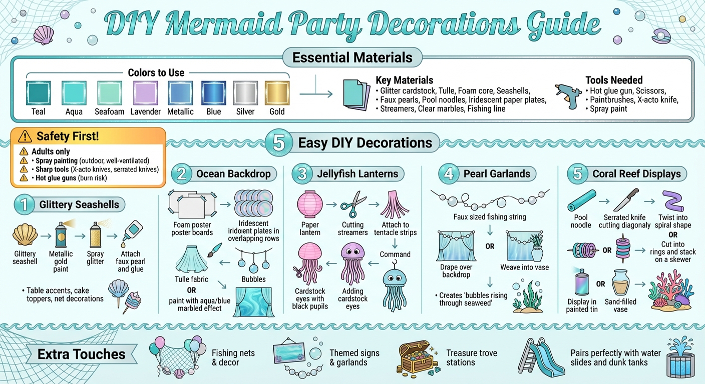 DIY Mermaid Party Decorations: Materials, Safety Tips, and Step-by-Step Craft Guide