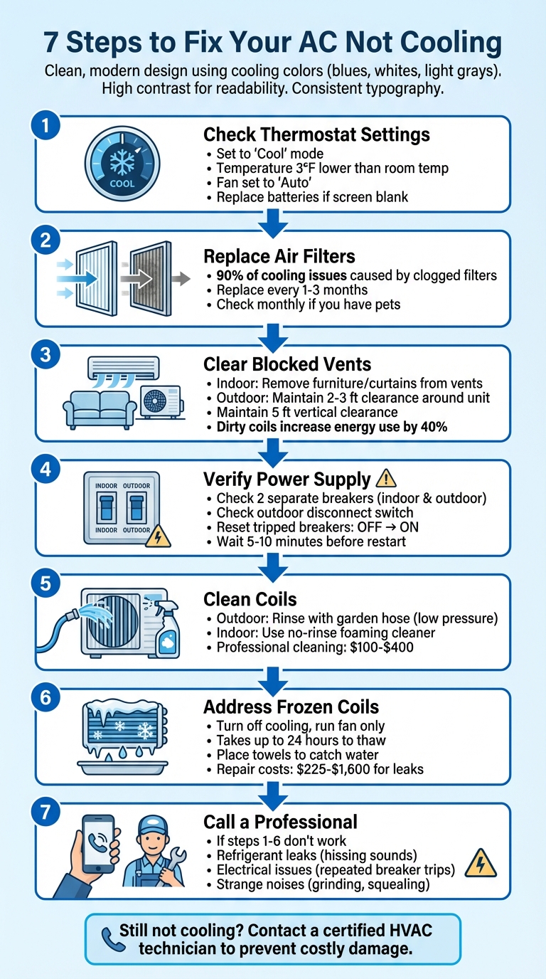 7-Step AC Troubleshooting Guide: Quick Fixes Before Calling a Pro