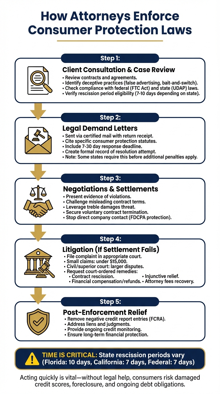 How Attorneys Enforce Consumer Protection Laws: 5-Step Legal Process