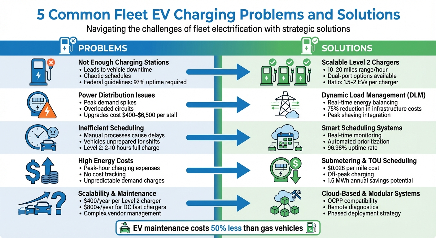 5 Common Fleet EV Charging Problems and Solutions