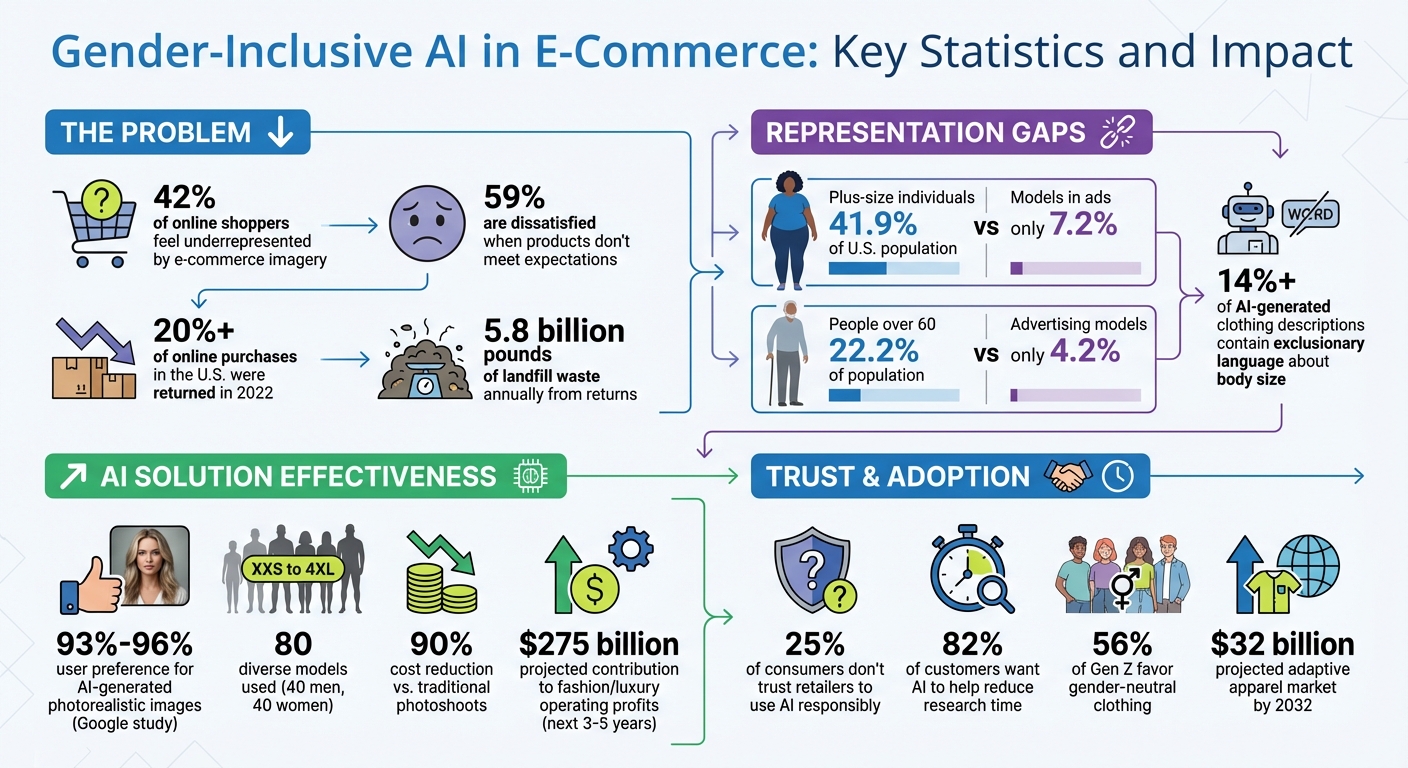 Gender-Inclusive AI in E-Commerce: Key Statistics and Impact