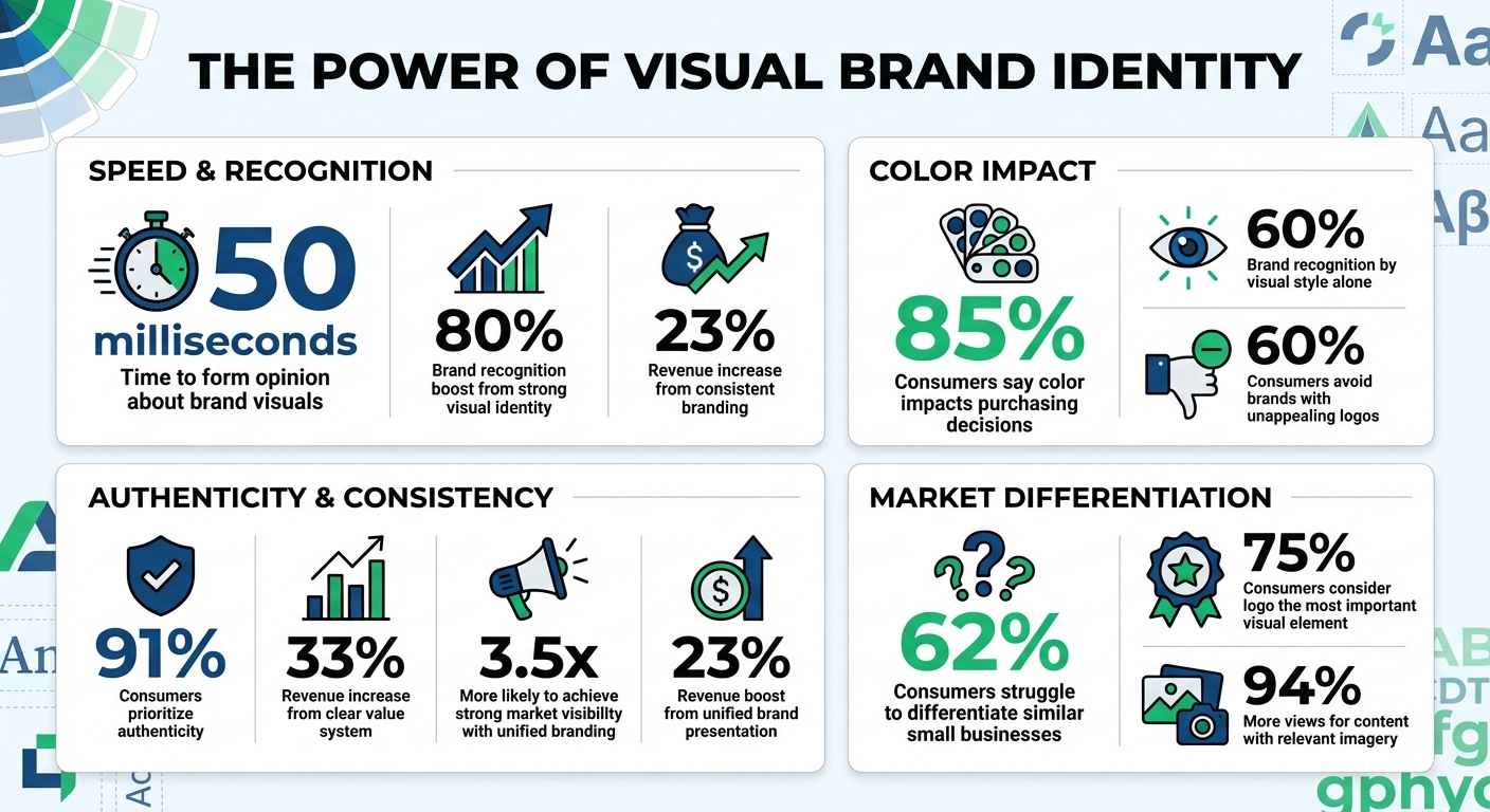 Visual Brand Identity Statistics: Impact on Recognition and Revenue