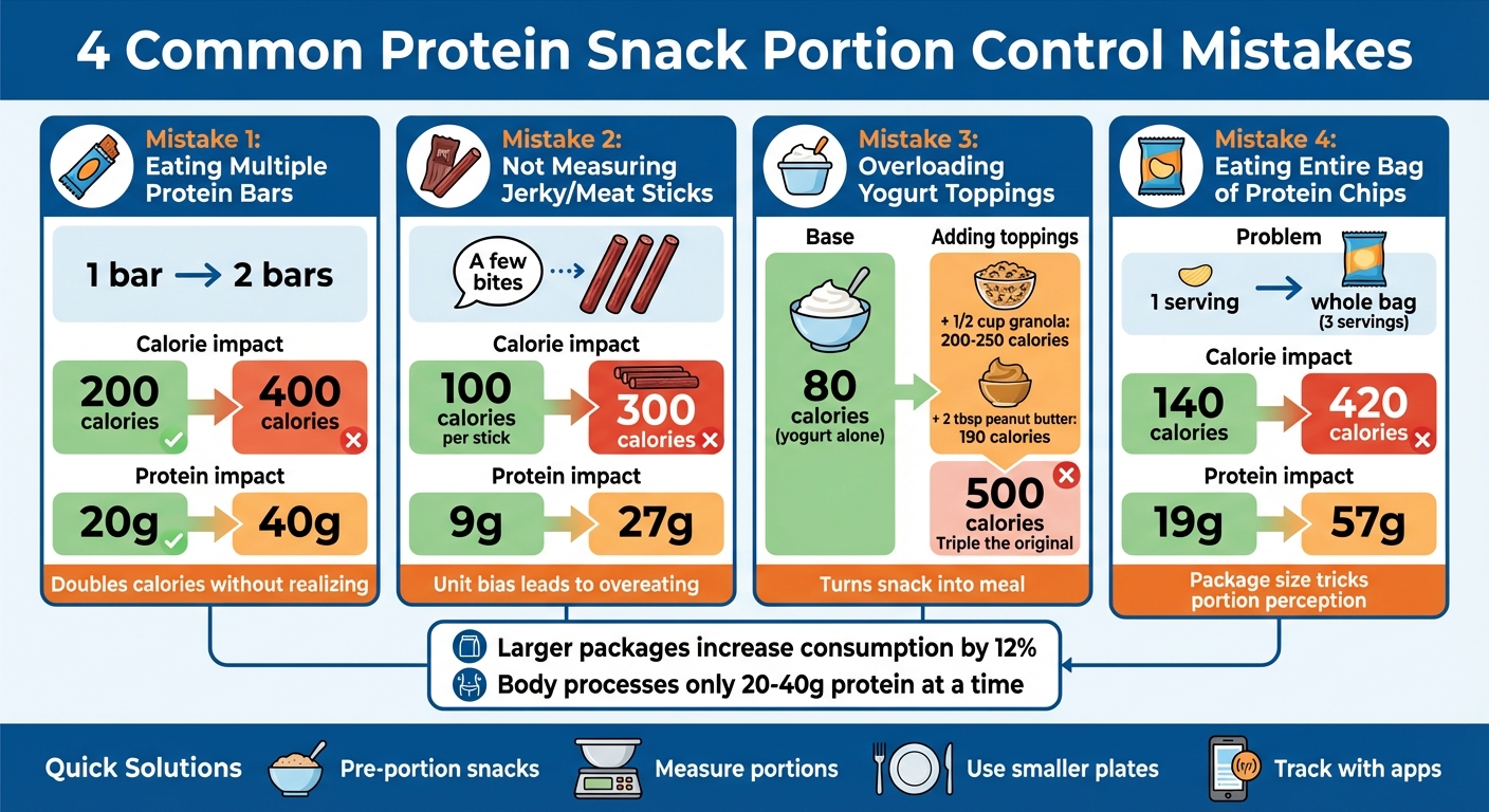 4 Common Protein Snack Portion Control Mistakes and Calorie Impact
