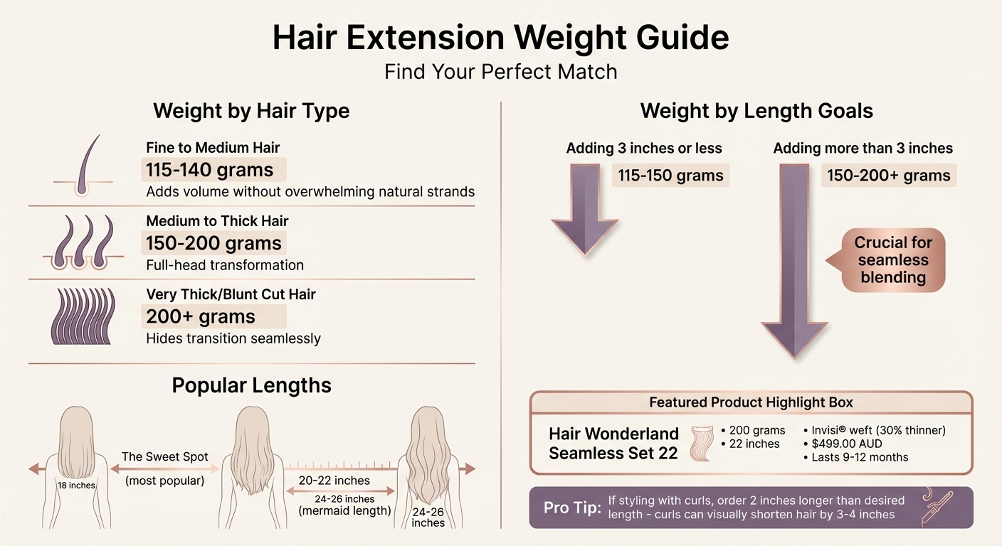 Hair Extension Weight Guide: Choosing the Right Grams for Your Hair Type and Length Goals