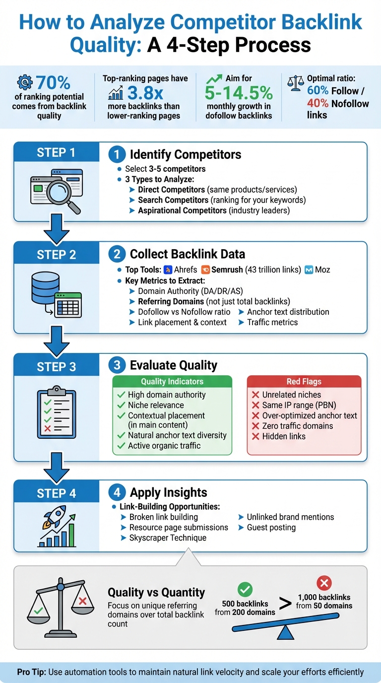 4-Step Competitor Backlink Analysis Process for SEO Success