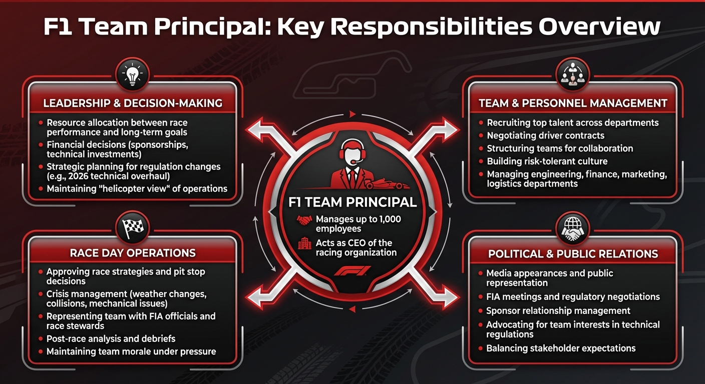 F1 Team Principal Key Responsibilities and Duties