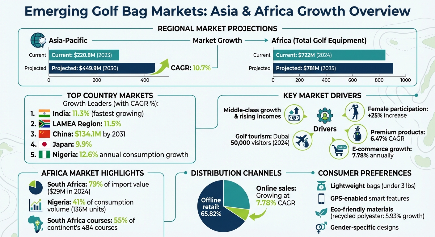Golf Bag Market Growth in Asia and Africa: Key Statistics and Projections 2024-2031
