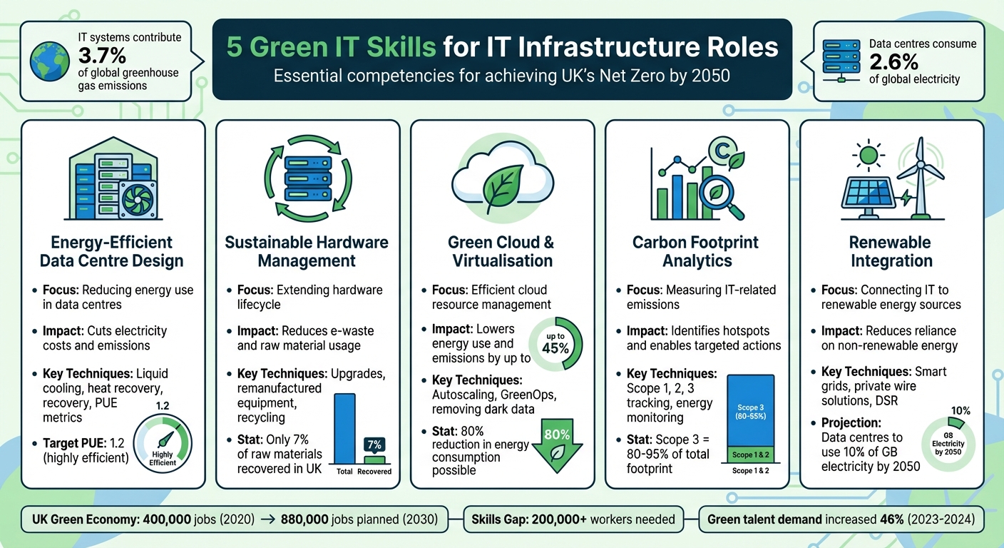 5 Essential Green IT Skills for Sustainable Infrastructure