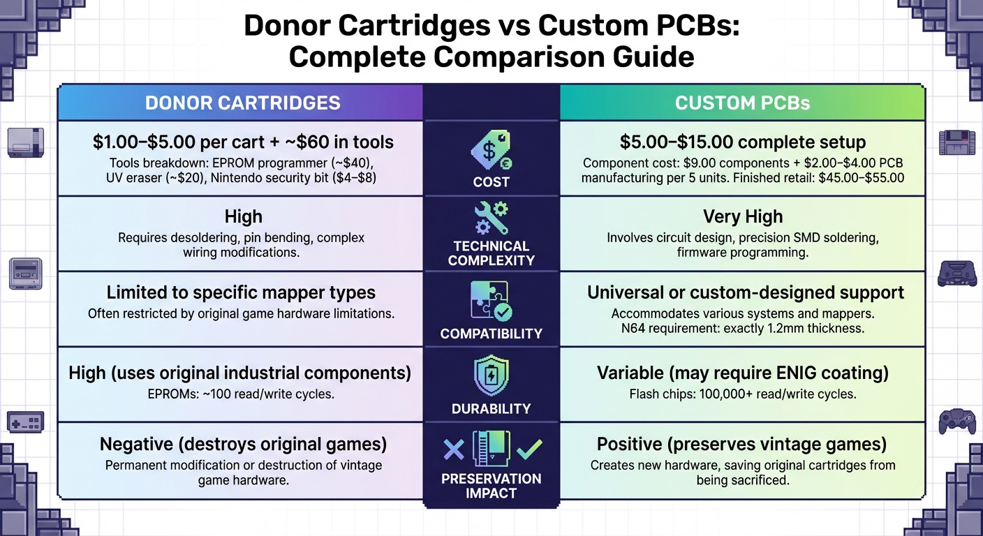 Donor Cartridges vs Custom PCBs: Cost, Complexity, and Durability Comparison