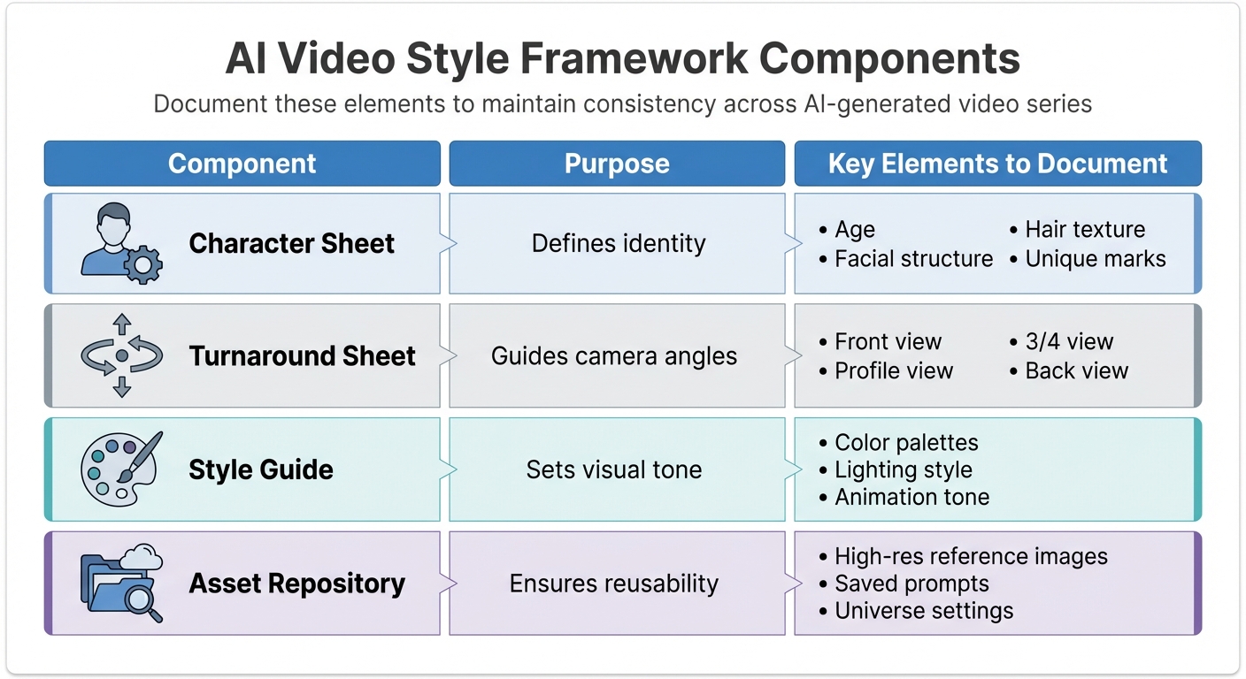 AI Video Style Framework: 4 Essential Components for Consistency