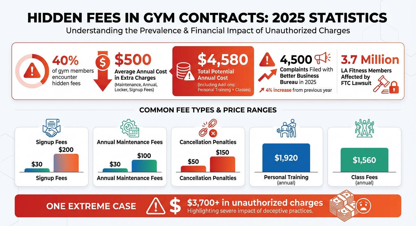 Hidden Gym Membership Fees Statistics 2025