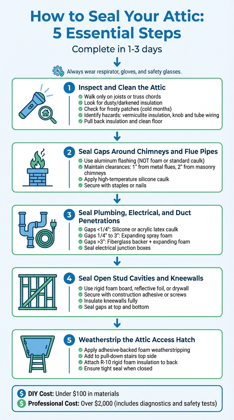 5-Step Attic Air Sealing Process Guide