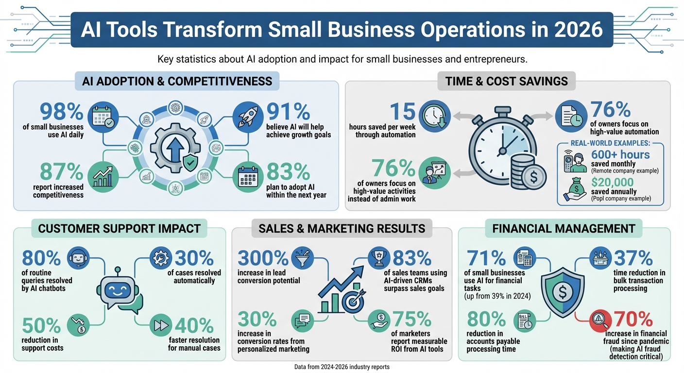 AI Tools Impact on Small Business: Key Statistics and Time Savings