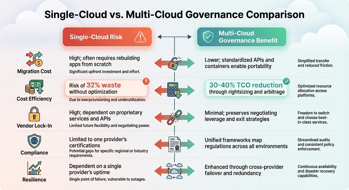 Single-Cloud vs Multi-Cloud Governance: Cost, Risk, and Flexibility Comparison