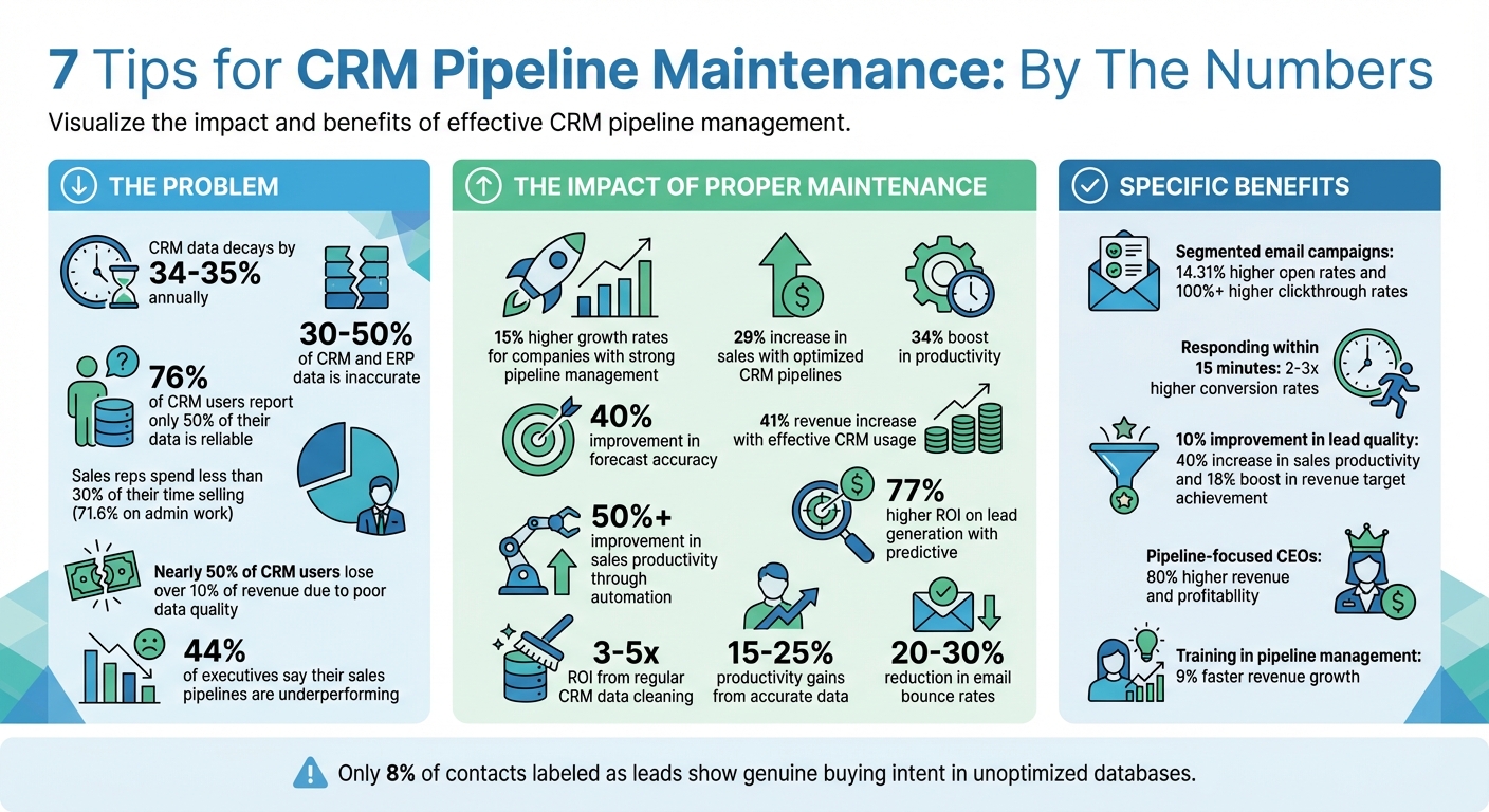 CRM Pipeline Maintenance: Key Statistics and Impact Metrics