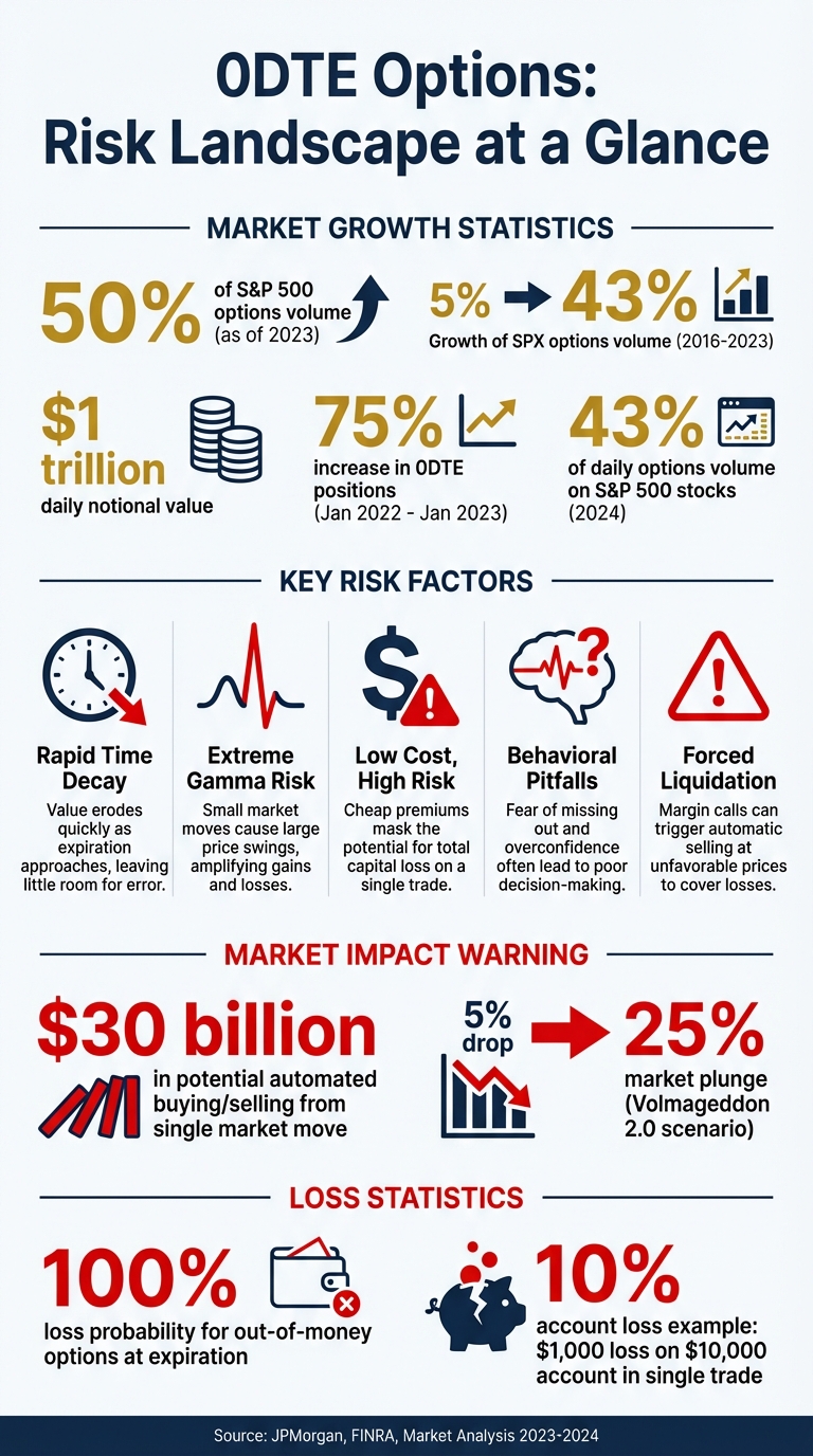 Zero DTE Options Risk Factors and Market Impact Statistics