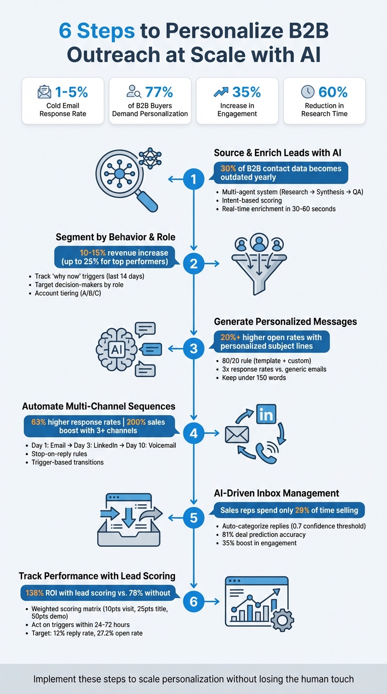6-Step AI-Powered B2B Sales Personalization Process