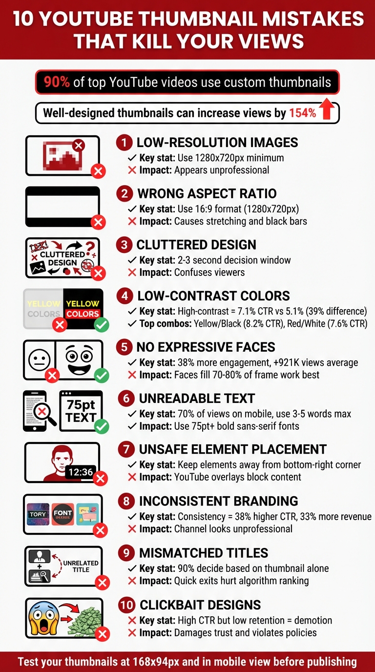 10 YouTube Thumbnail Mistakes That Kill Your Click-Through Rate