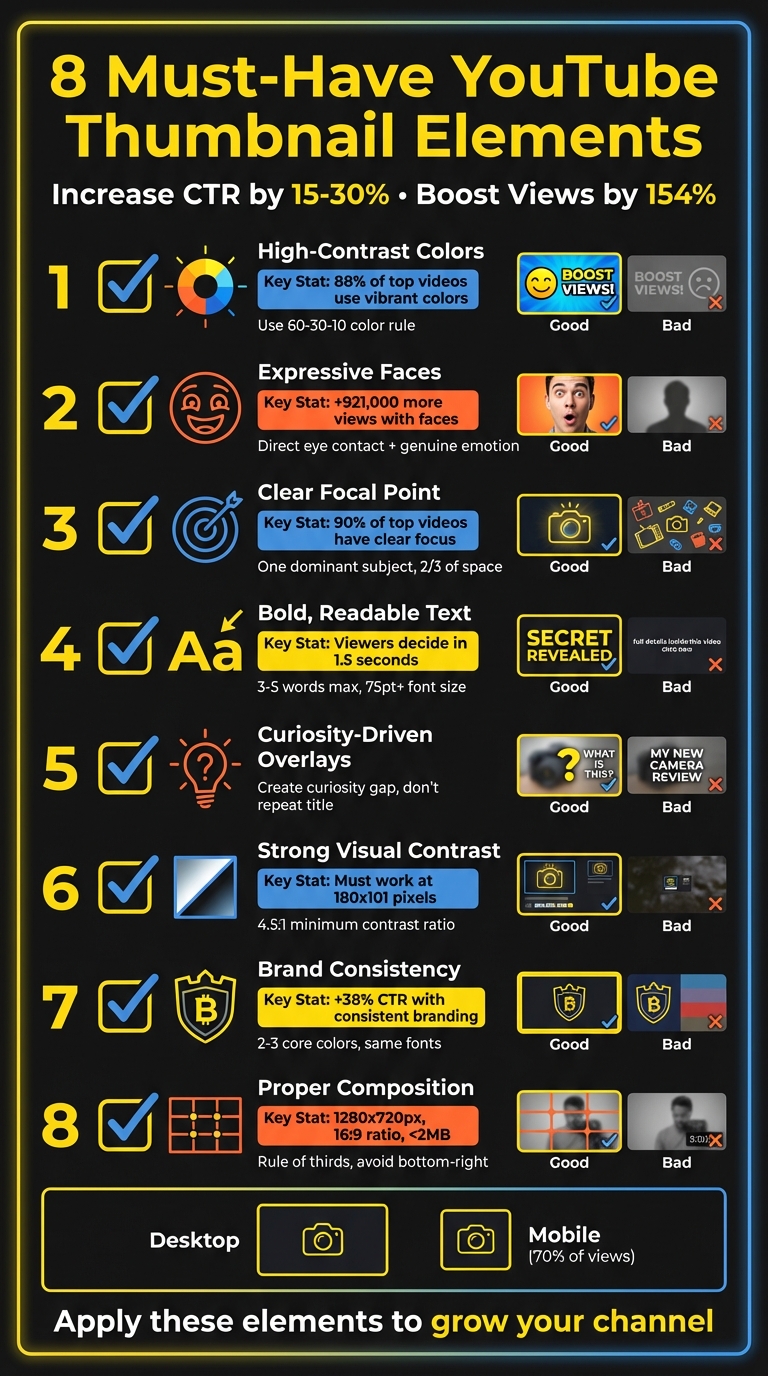 8 Essential YouTube Thumbnail Elements Checklist