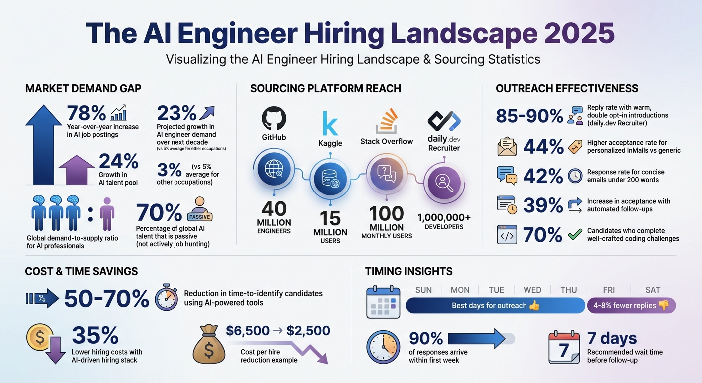 AI Engineer Hiring Market Statistics and Key Sourcing Metrics 2025