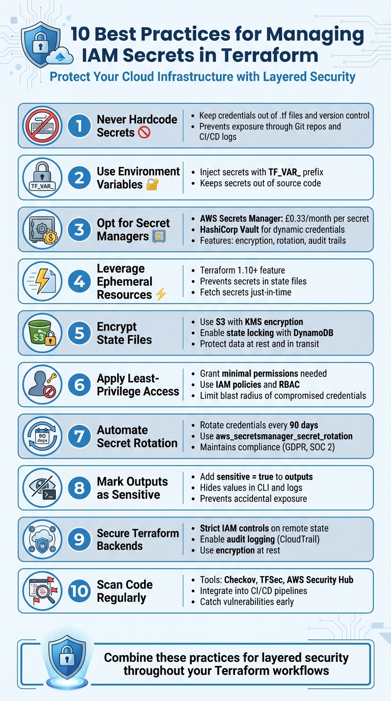 10 Best Practices for Managing IAM Secrets in Terraform