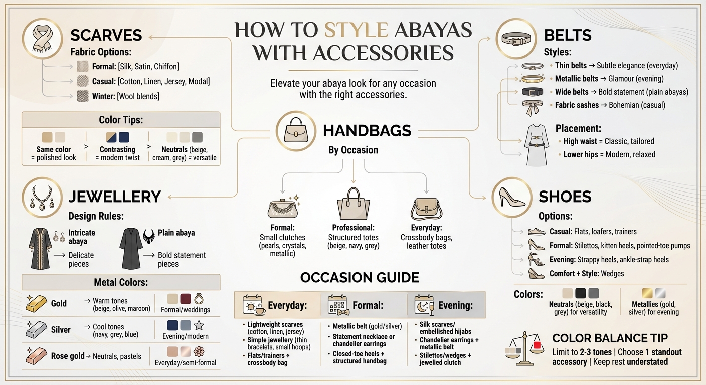 Complete Guide to Styling Abayas with Accessories for Every Occasion