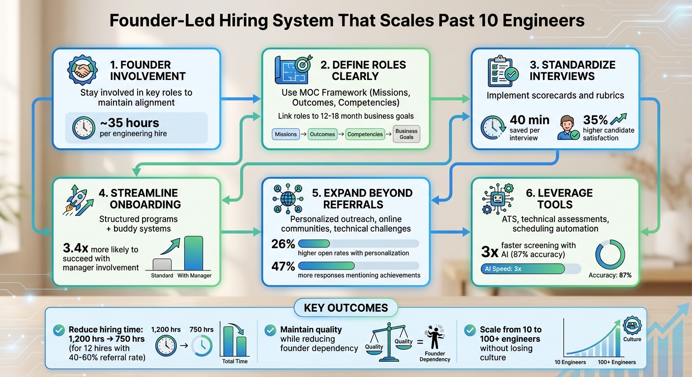 Scalable Engineering Hiring System: 6-Step Framework for Founders