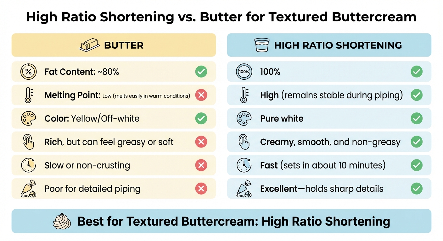 High Ratio Shortening vs Butter for Buttercream: Complete Comparison
