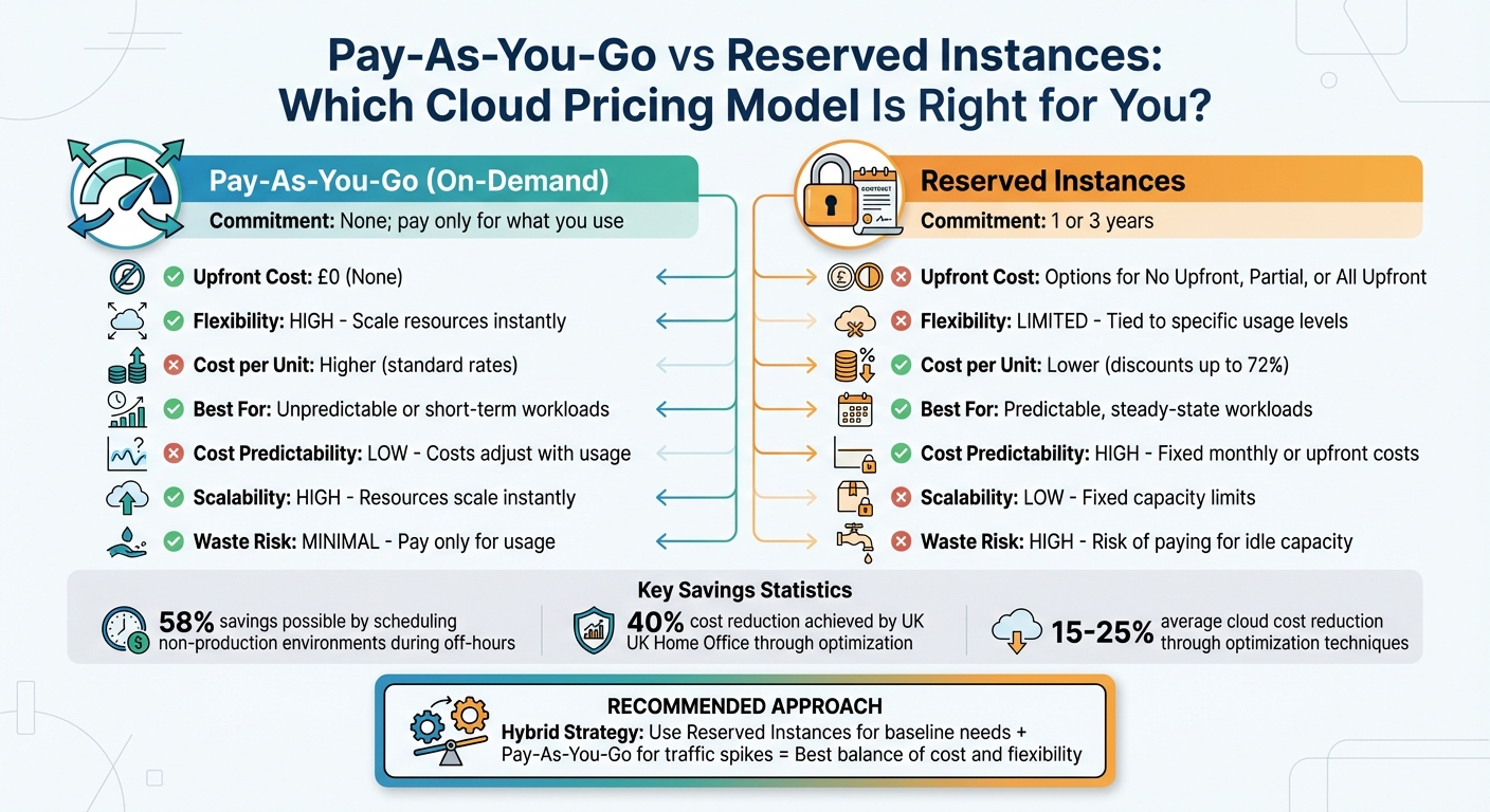 Pay-As-You-Go vs Reserved Instances: Cloud Pricing Comparison