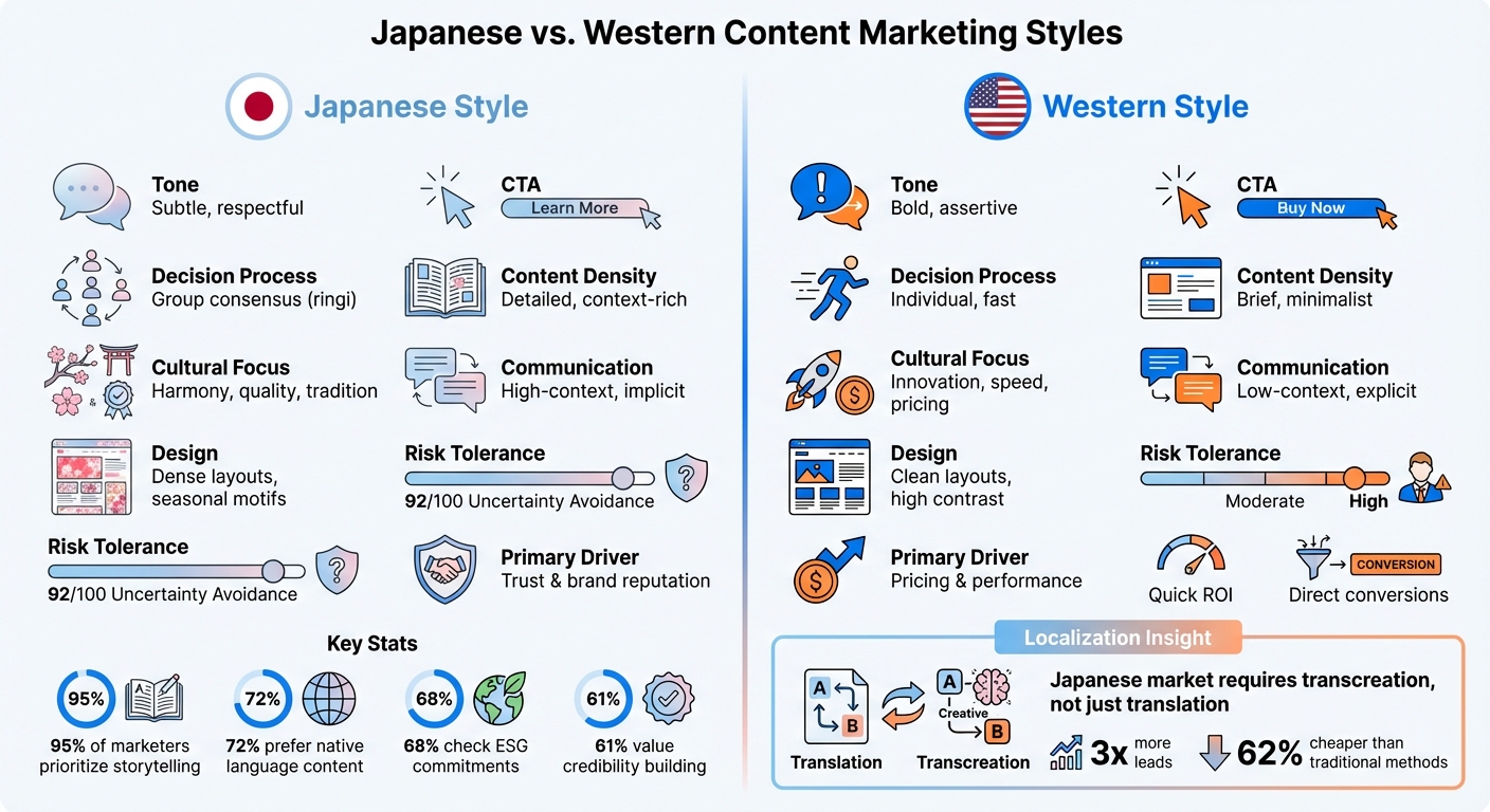 Japanese vs Western Content Marketing: Key Differences in Strategy and Approach