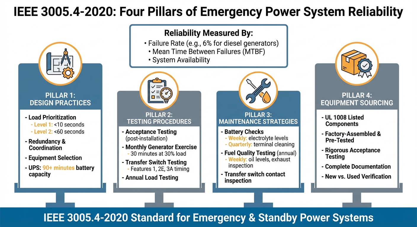 IEEE 3005.4-2020 Four Pillars of Emergency Power System Reliability