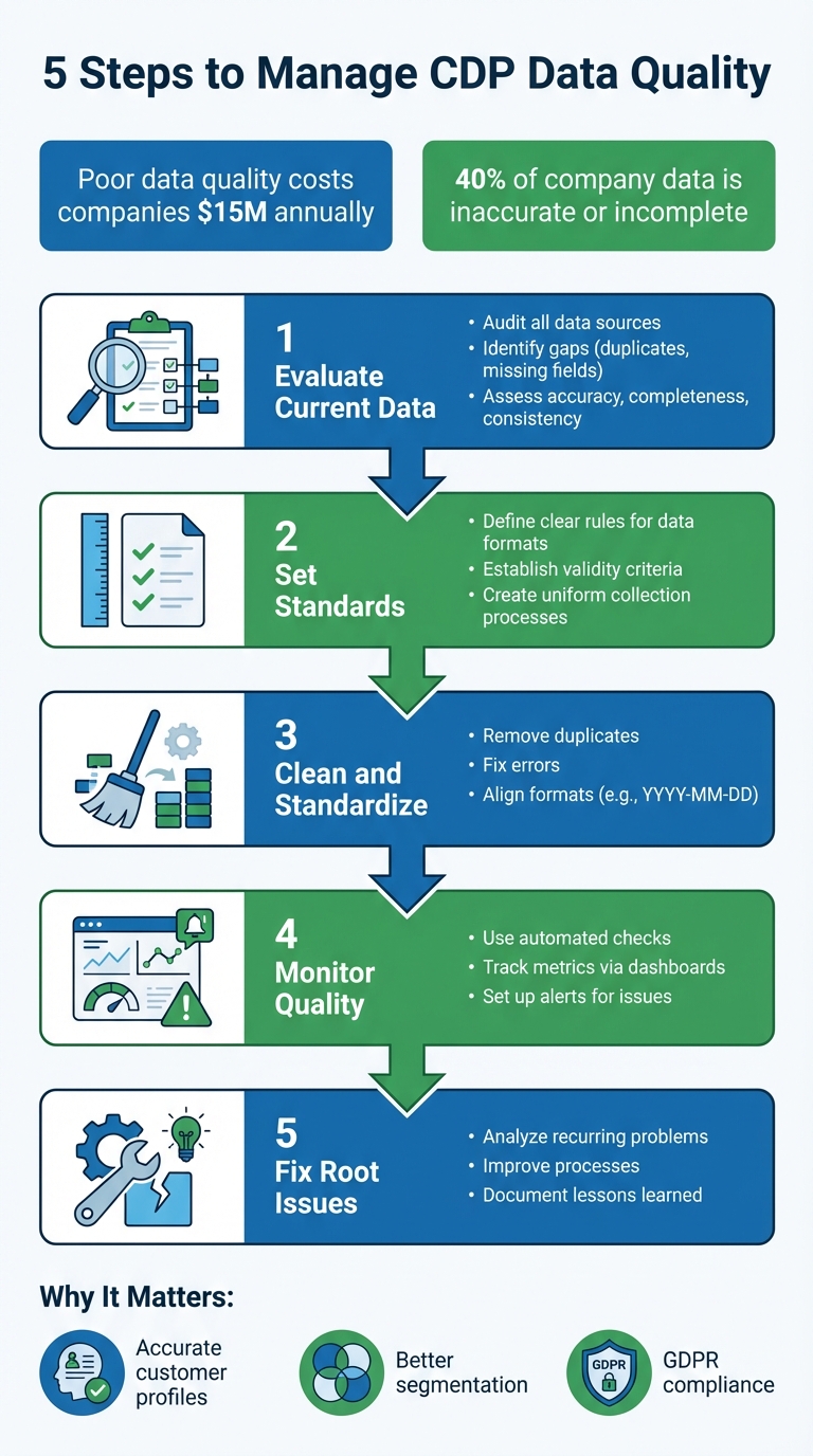 5 Steps to Improve CDP Data Quality Management
