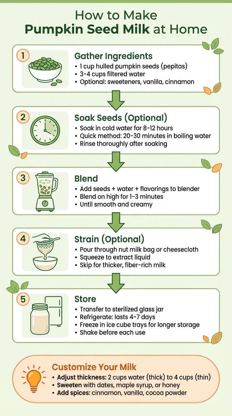How to Make Pumpkin Seed Milk: Step-by-Step Process