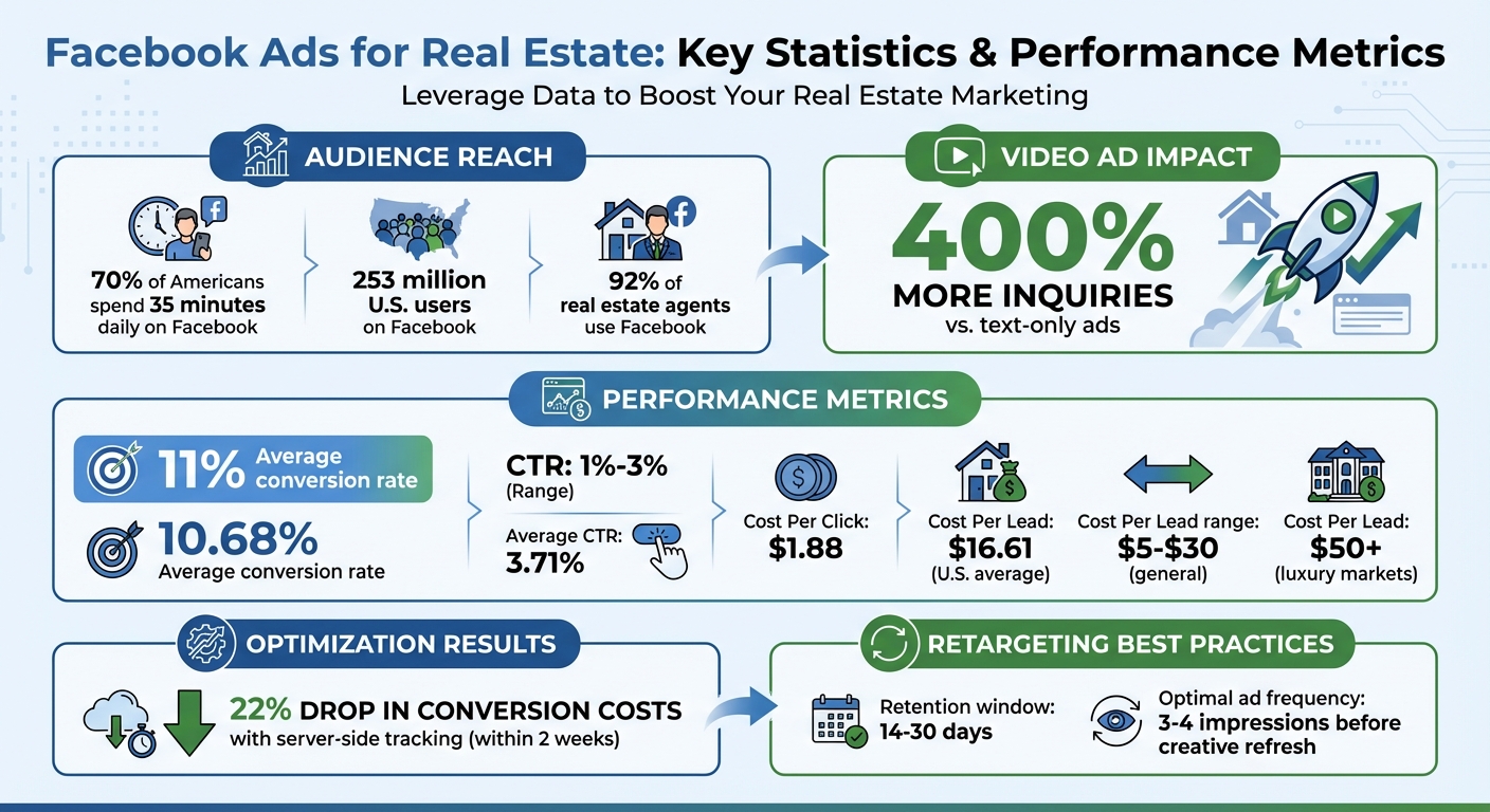 Facebook Ads for Real Estate: Key Statistics and Performance Metrics